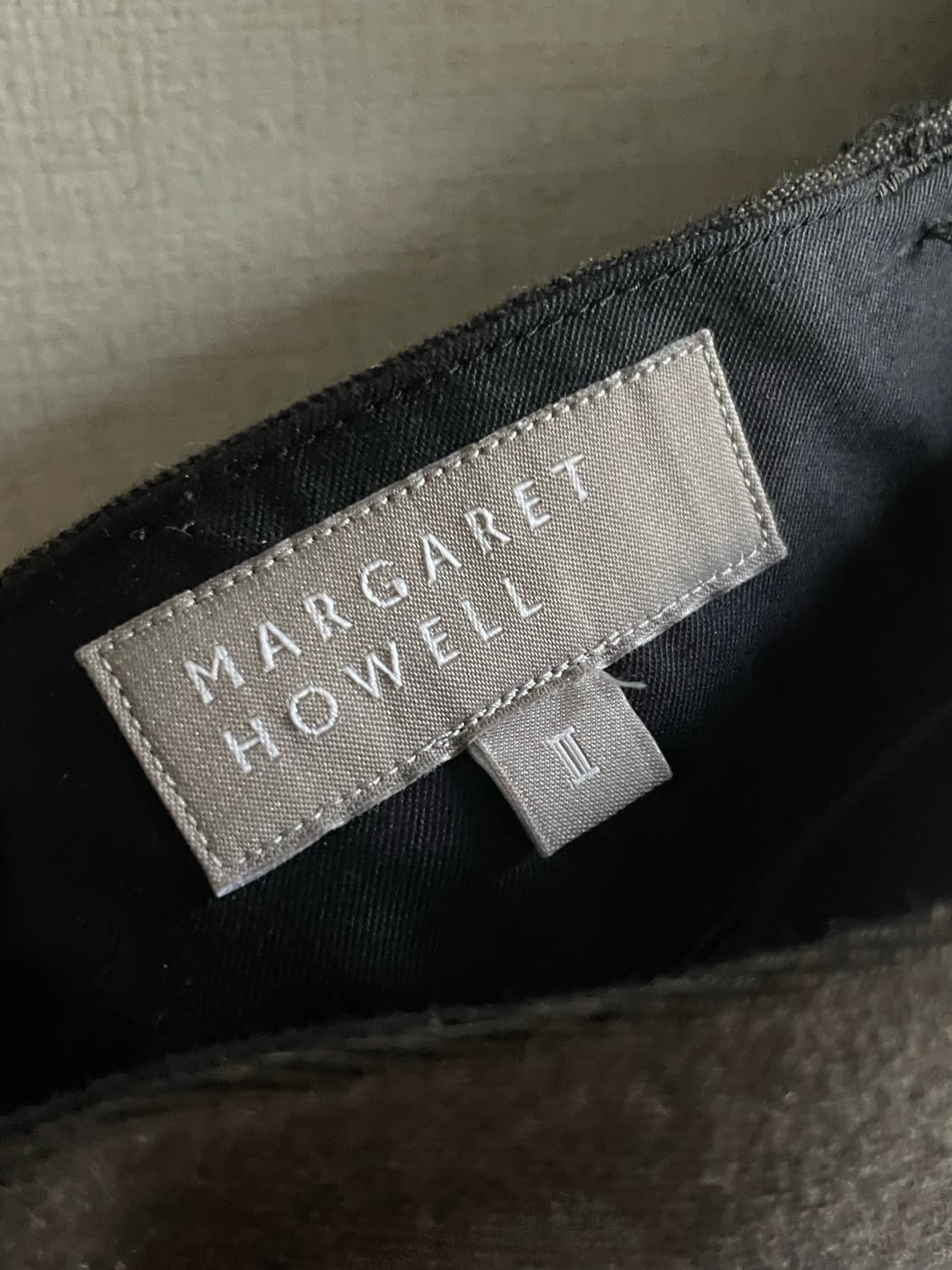 마가렛호웰 울 슬랙스 다크올리브 30 상품이미지2