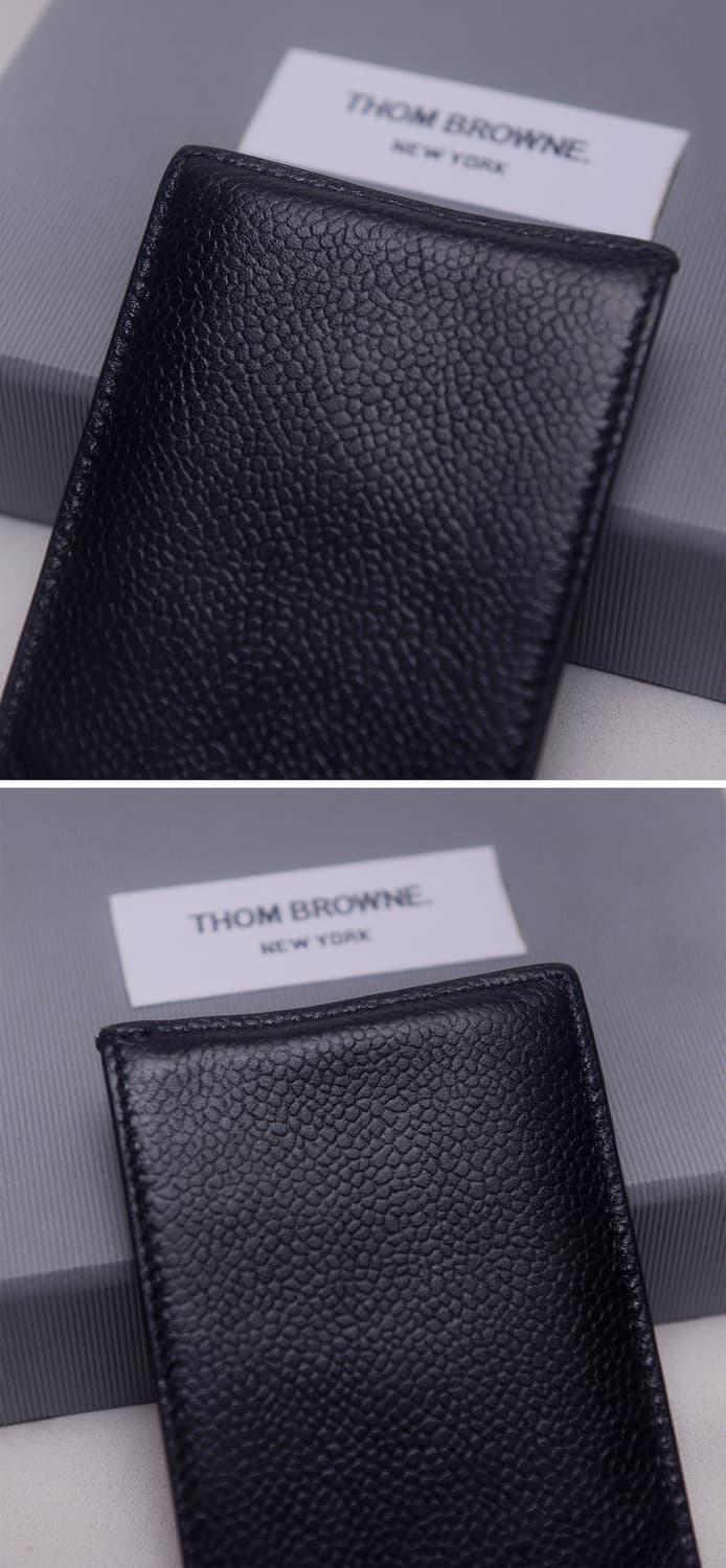 톰브라운 RWB 탭 그레인 페블레더 2cc 카드지갑 상품이미지8