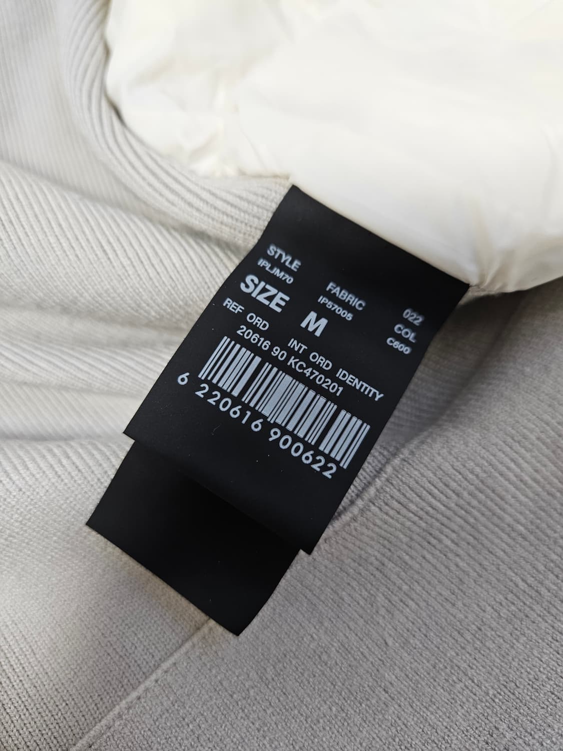 MOOD 무드 화이트 패딩 니트집업 자켓 울 덕다운 자켓 M 상품이미지4