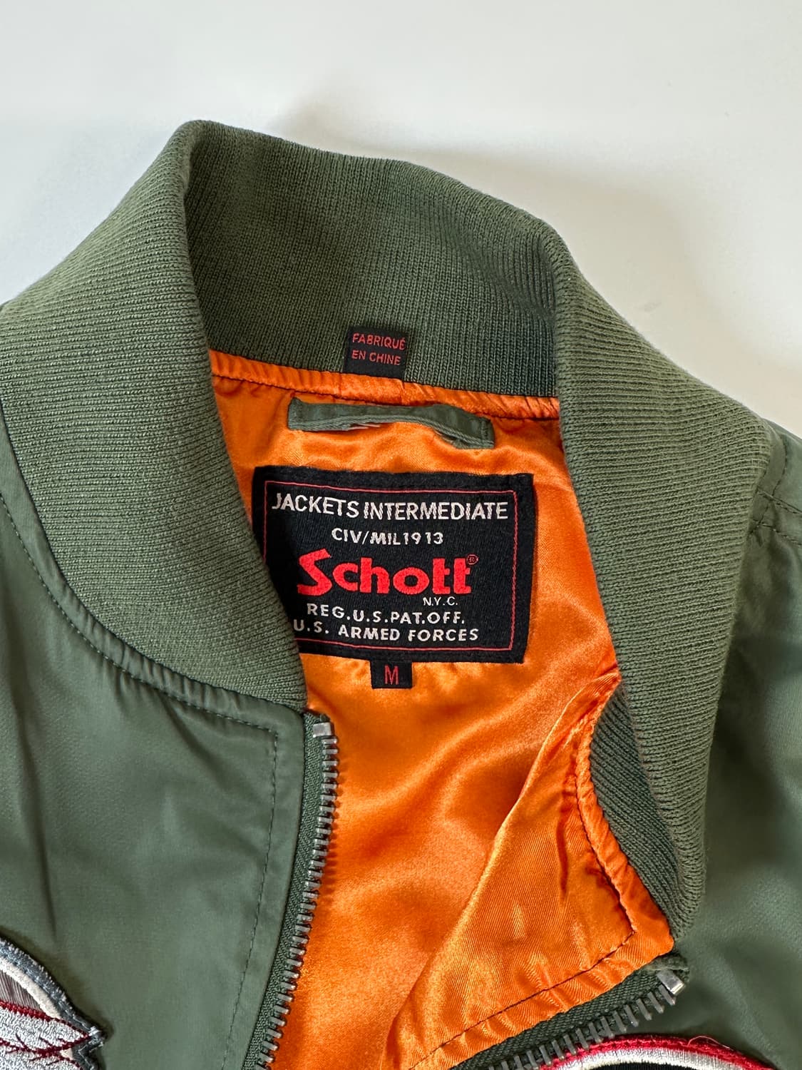 쇼트 패치 ma-1 항공 봄버 자켓  상품이미지4