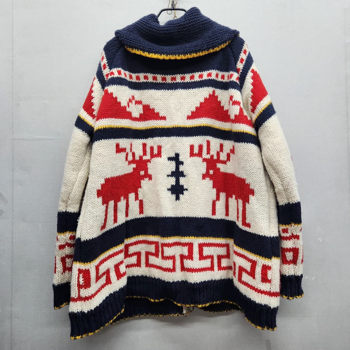 코위찬 사슴패턴 투웨이 집업 XL(남여공용) 상품이미지4