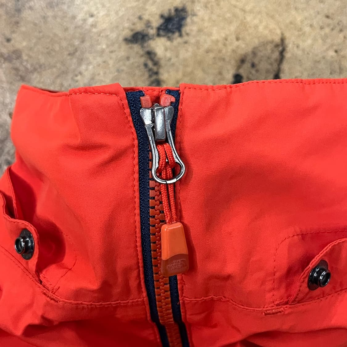 [정품/S] 노스페이스 바람막이 오렌지 네이비 배색 b19 상품이미지7