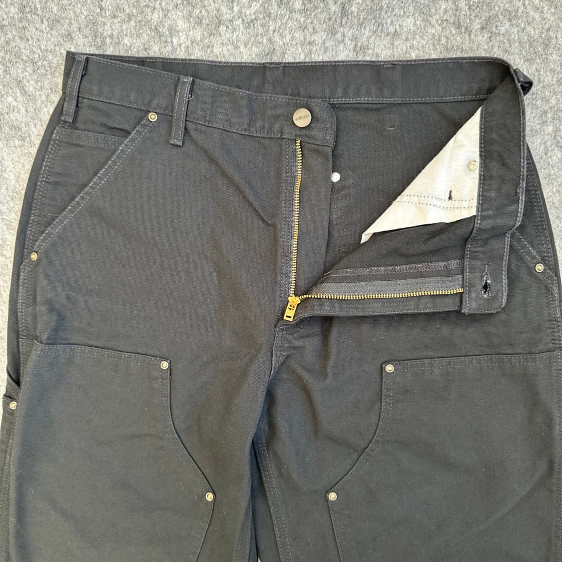 [33]칼하트 B136 BLK 블랙 더블니 카펜더 팬츠 상품이미지5