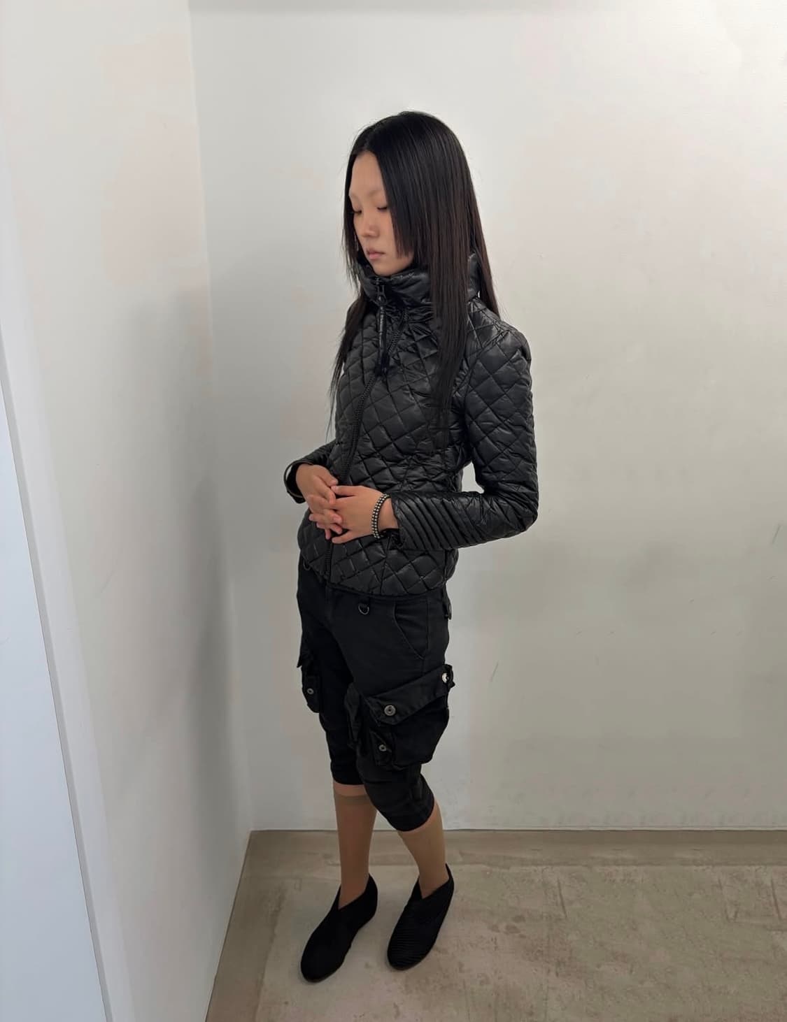 아야즈 스튜디오 빈티지 블랙 슬림 자켓 상품이미지4