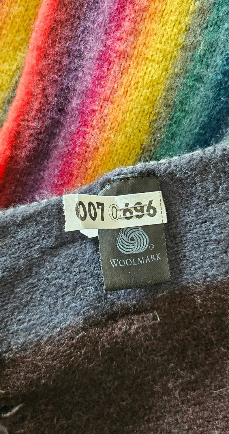 (1회착용드라이클리닝)폴스미스 레인보우 울 머플러 상품이미지6