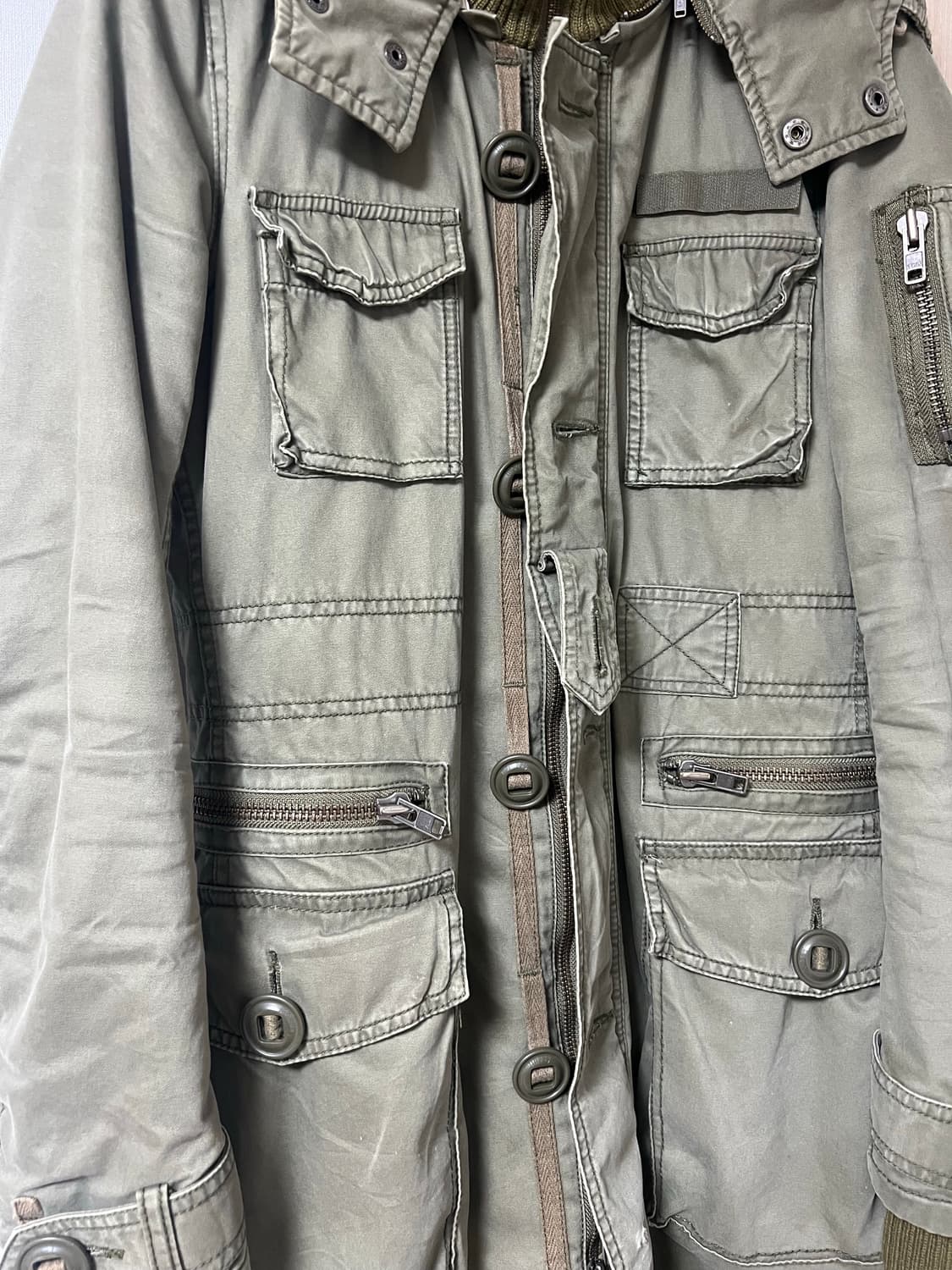 y2k 일본 빈티지 디테일 카고 야상 상품이미지2