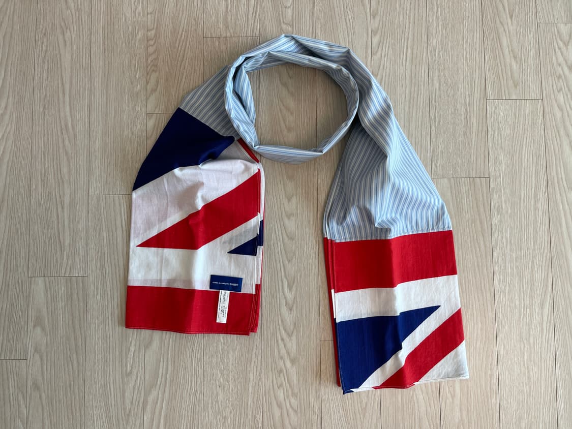 꼼데가르송 셔츠 유니언 잭 빅 스톨 스카프 머플러 상품이미지1