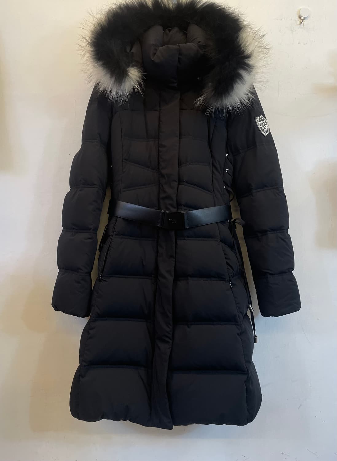 EGOIST 에고이스트 라쿤퍼 오리털 벨트롱패딩 여성덕다운롱패딩66 상품이미지1