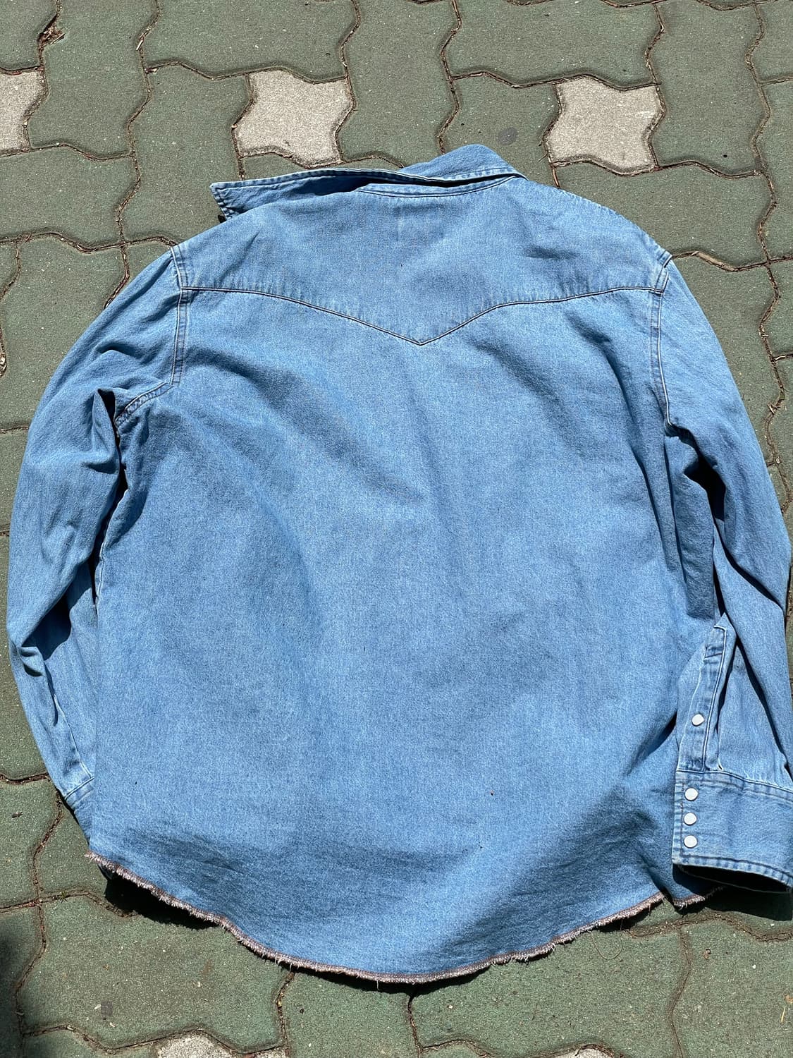 빈티지 랭글러 웨스턴 데님셔츠 xl 상품이미지4