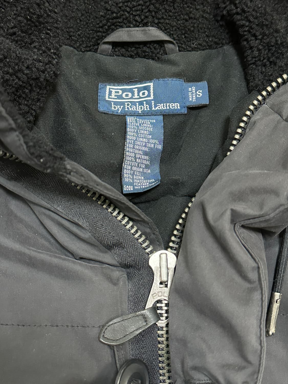 90s 폴로 랄프로렌 밀리터리 콜드파카 S 상품이미지3