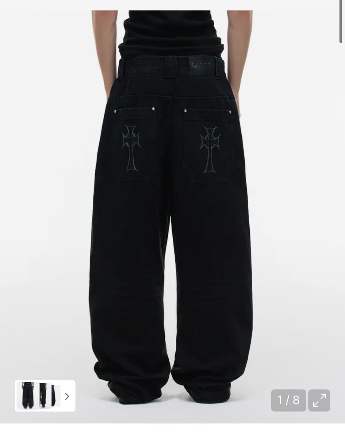 Op. 09 SIG LIQUID DENIM PANTS BLACK M 상품이미지1