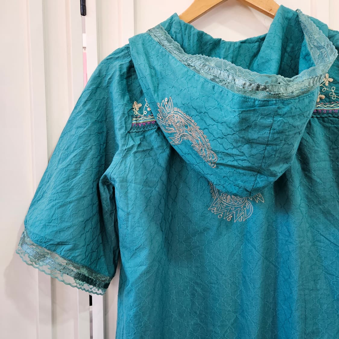 자수 후드 튜닉 원피스 상품이미지7