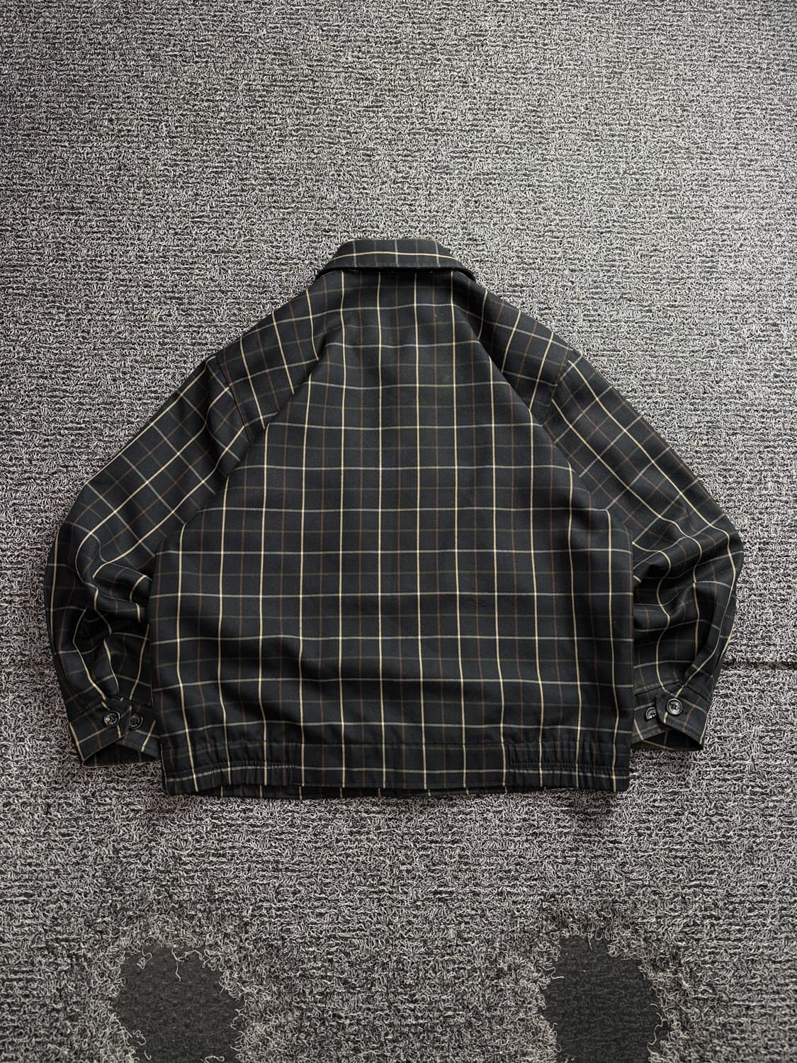 빈티지 아카이브 체크 패턴 블루종 스윙톱 자켓 3646 상품이미지5