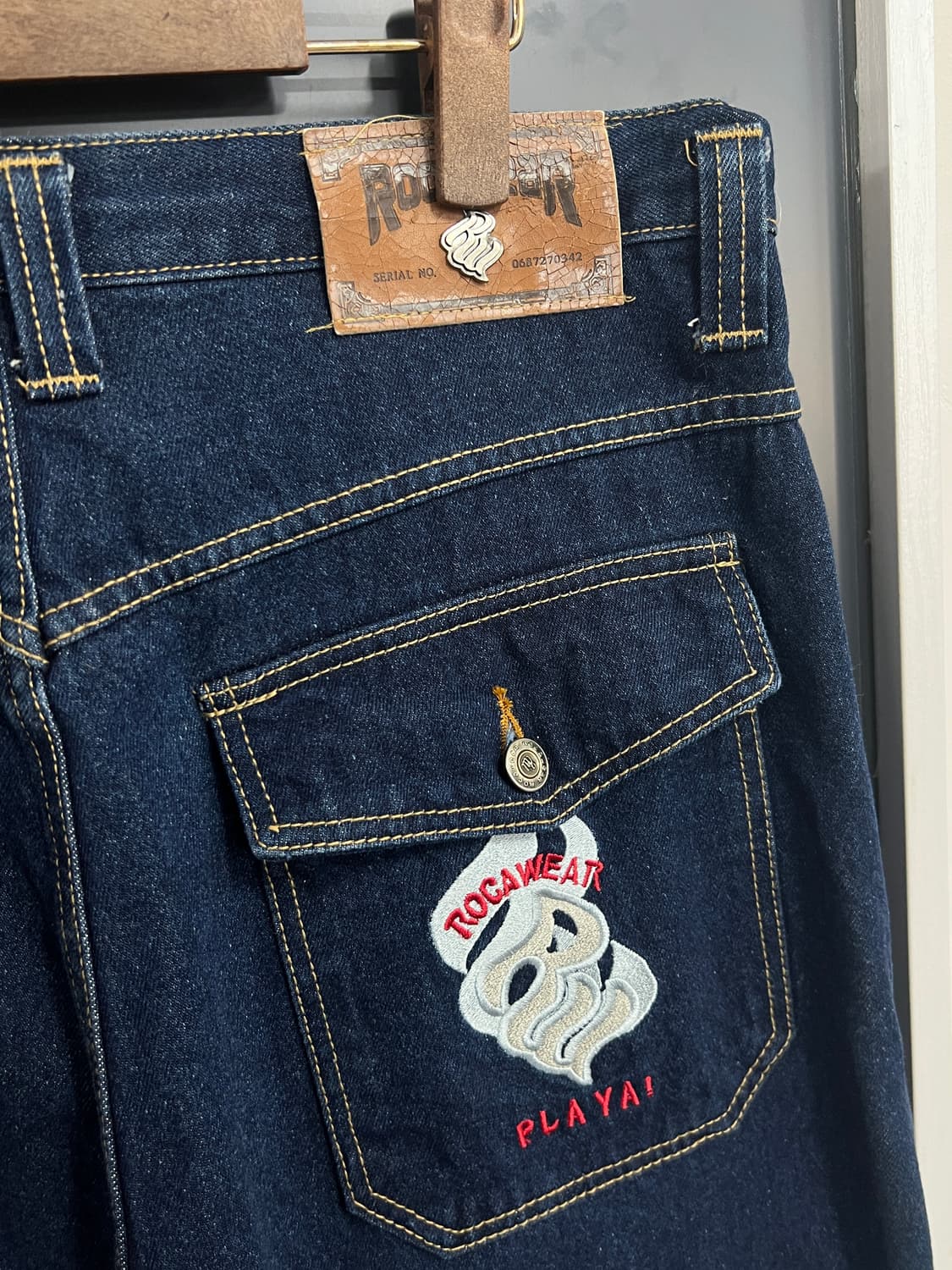 Rocawear 로카웨어 올드스쿨 힙합 인디고 데님 팬츠 상품이미지3
