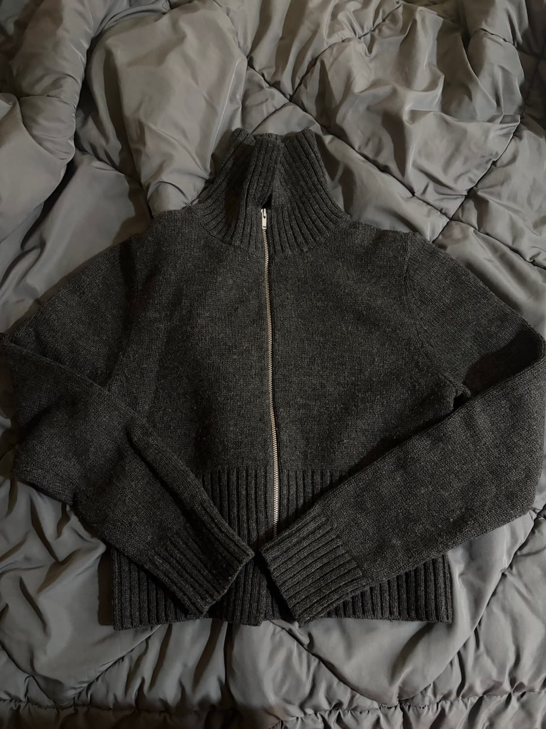 코스 니트 집업 상품이미지1