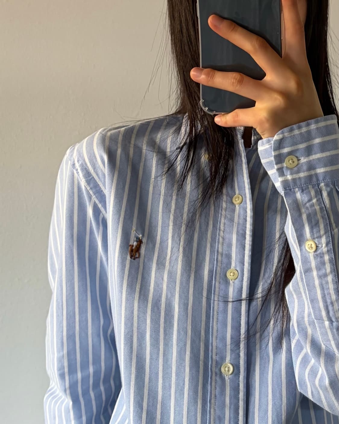 [S]폴로 랄프로렌 클래식 스트라이프 옥스포드 셔츠 상품이미지2