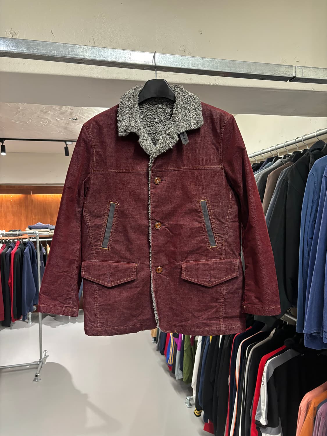 빈티지 쉐르파 반코트   상품이미지6