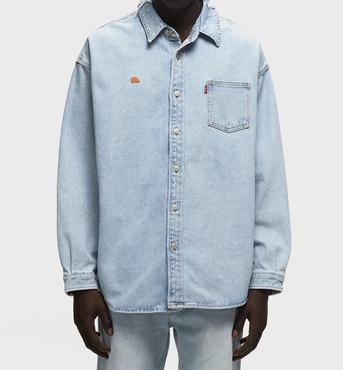ERL X LEVI'S 데님 오버셔츠 (이알엘 리바이스 LVC) 상품이미지7