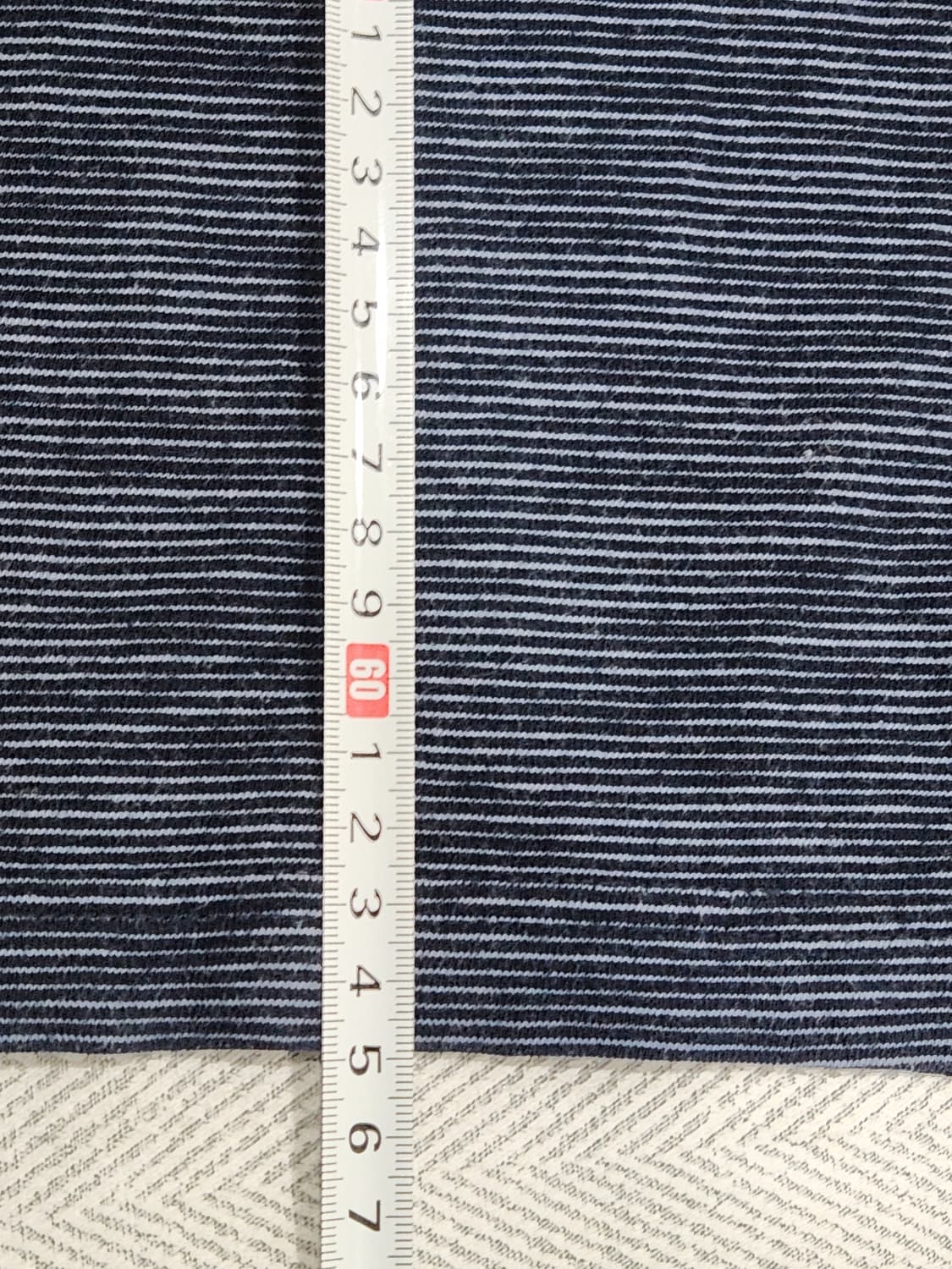 [90-95] 타미힐피거 네이비 스트라이프 긴팔티 남성 90-95사이즈 상품이미지8