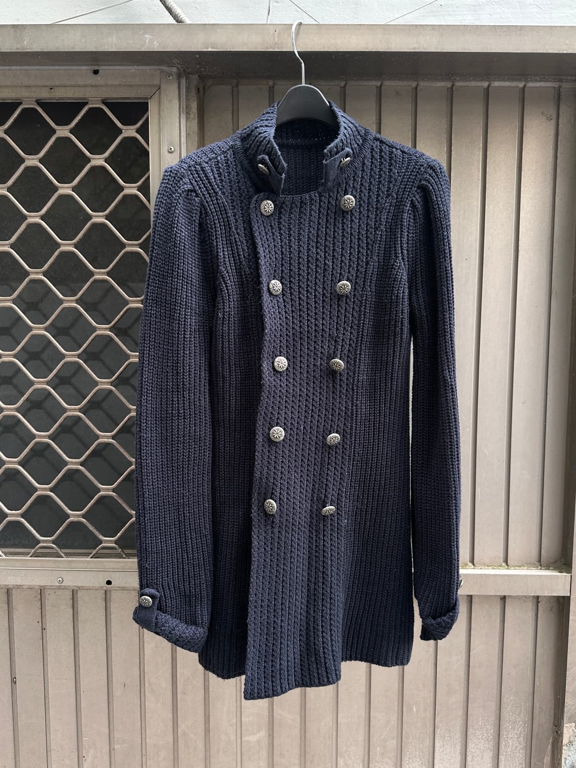 Silver double breasted button cardigan 상품이미지3