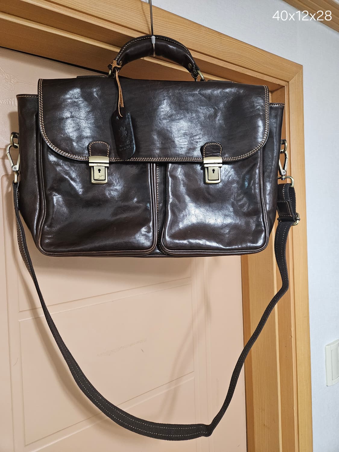 이태리 vera pelle 브리스케이프 가죽가방 상품이미지1