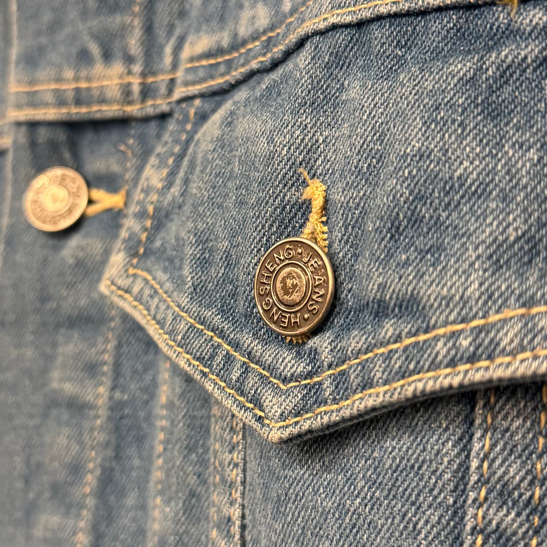 빈티지 데님 청자켓 상품이미지2