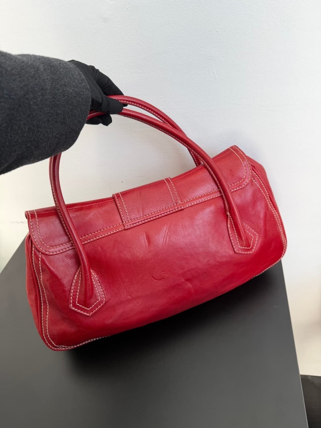 셀린느 빈티지 버클레더 숄더백 상품이미지5