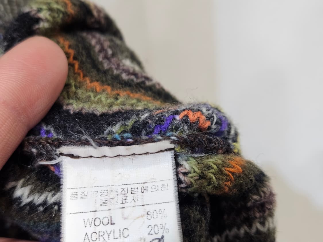 미쏘니 울 패턴 니트 상품이미지5