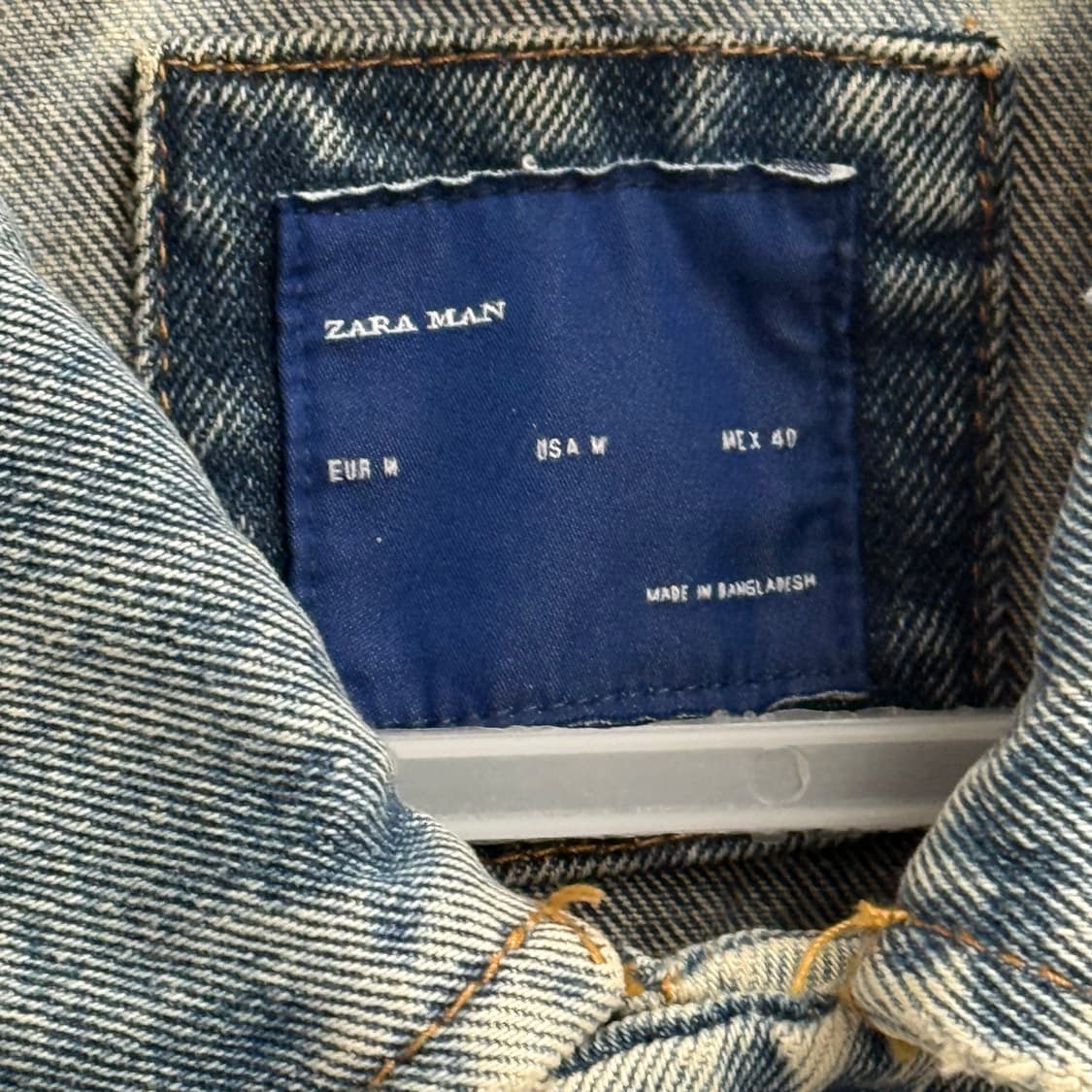 자라 데님 청자켓 데미지 워싱 m 상품이미지2