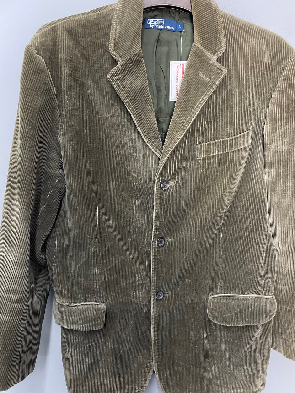 폴로 랄프로렌 00s 카키 코듀로이 블레이저 자켓 H2589 상품이미지4