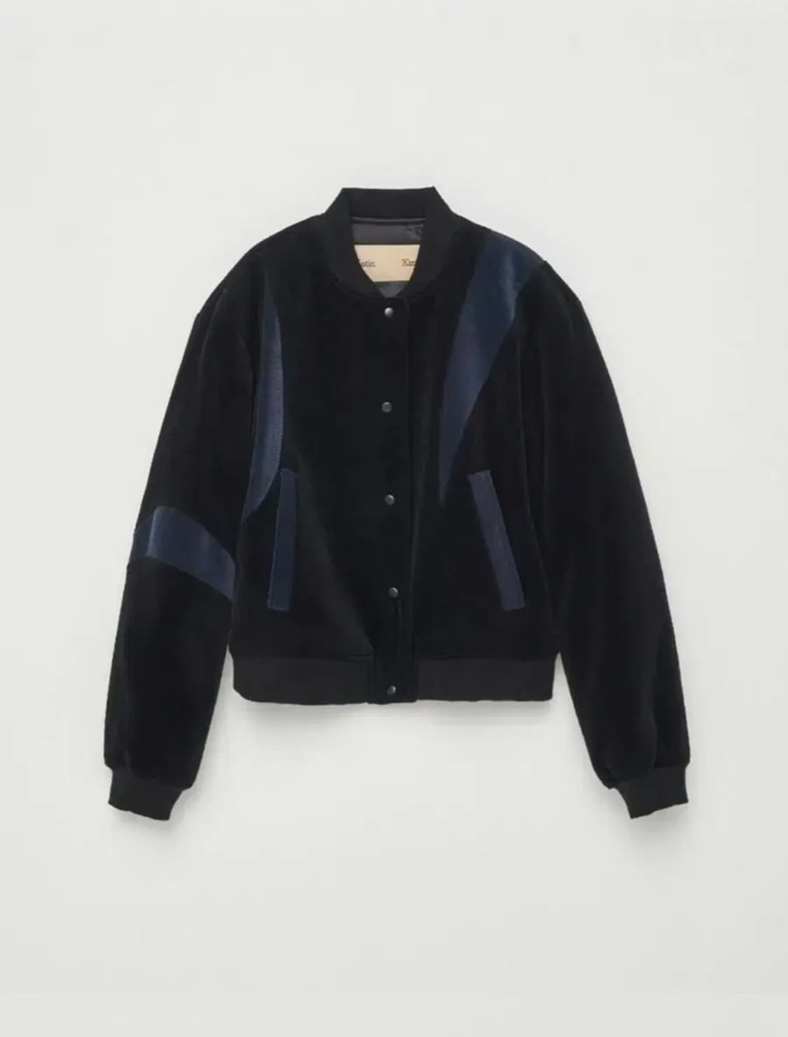 마뗑킴 코듀로이 베이스볼 점퍼 블랙 상품이미지4