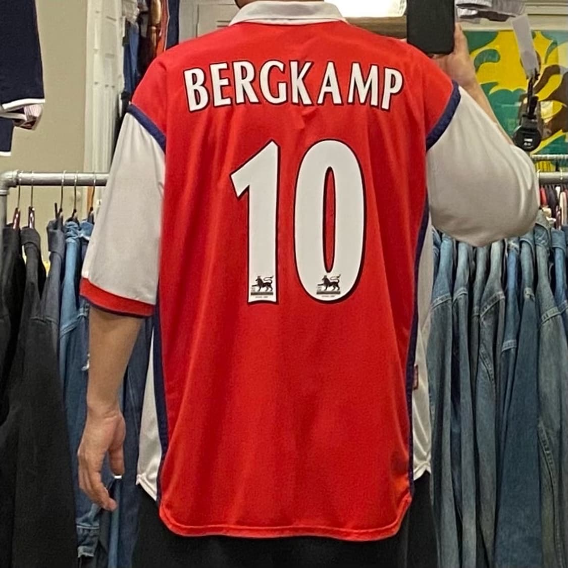 대장급레어 나이키 98년 아스날 베르캄프 홈 유니폼 상품이미지6