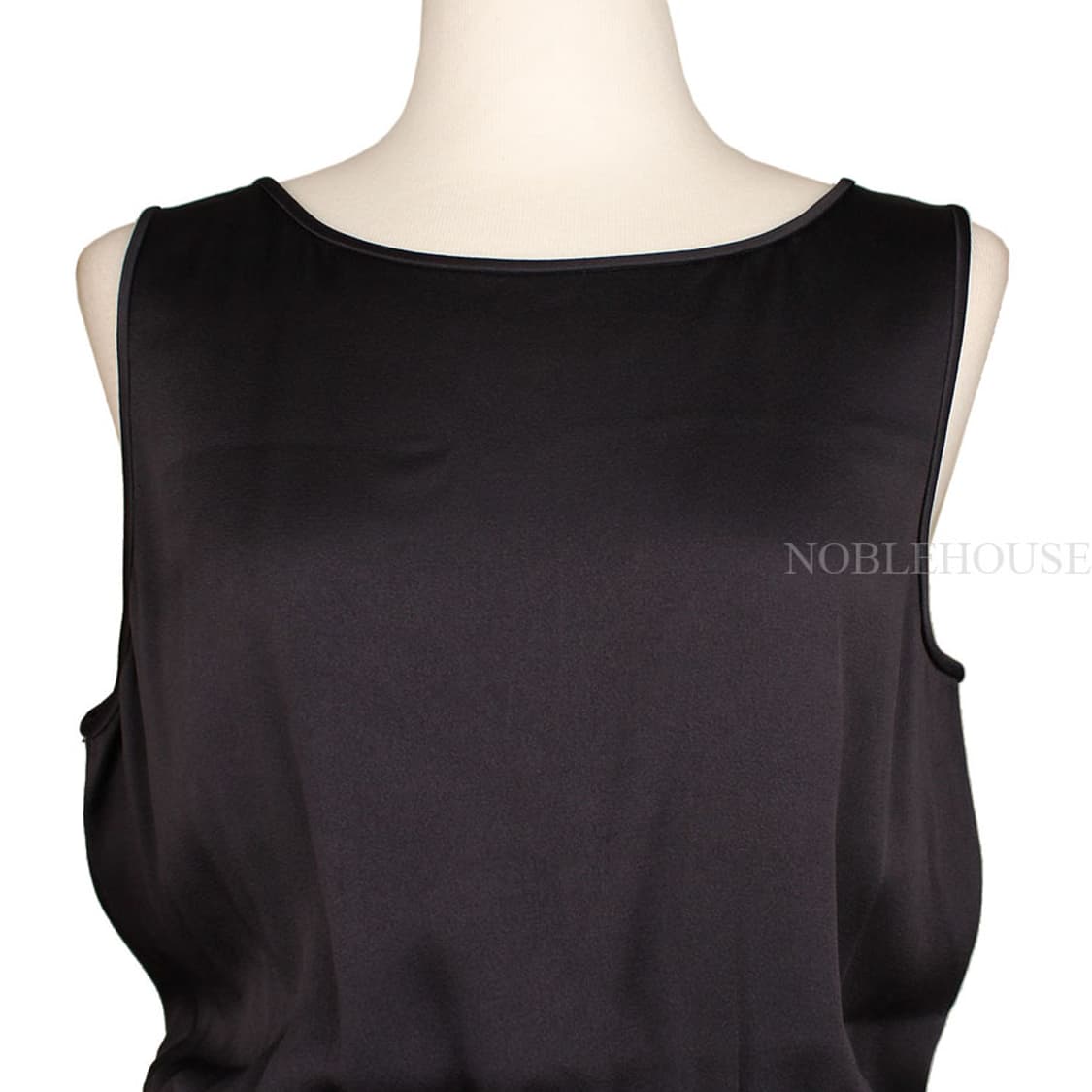 띠어리 다크인디고 새틴 밴딩 언발 원피스(M) 상품이미지5