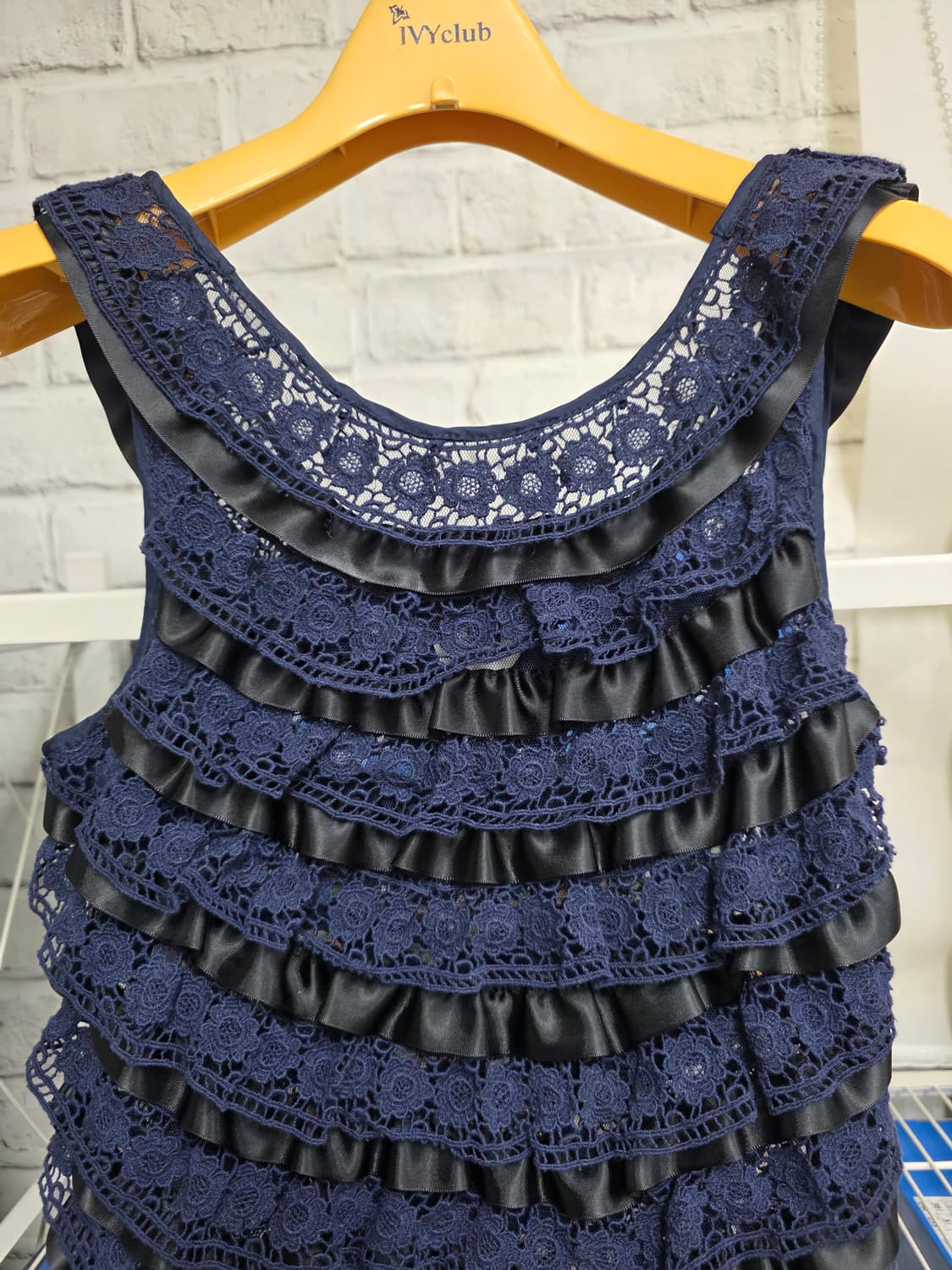 마크제이콥스 나시 원피스 XS 44 프릴 레이스 드레스 WM29 상품이미지3