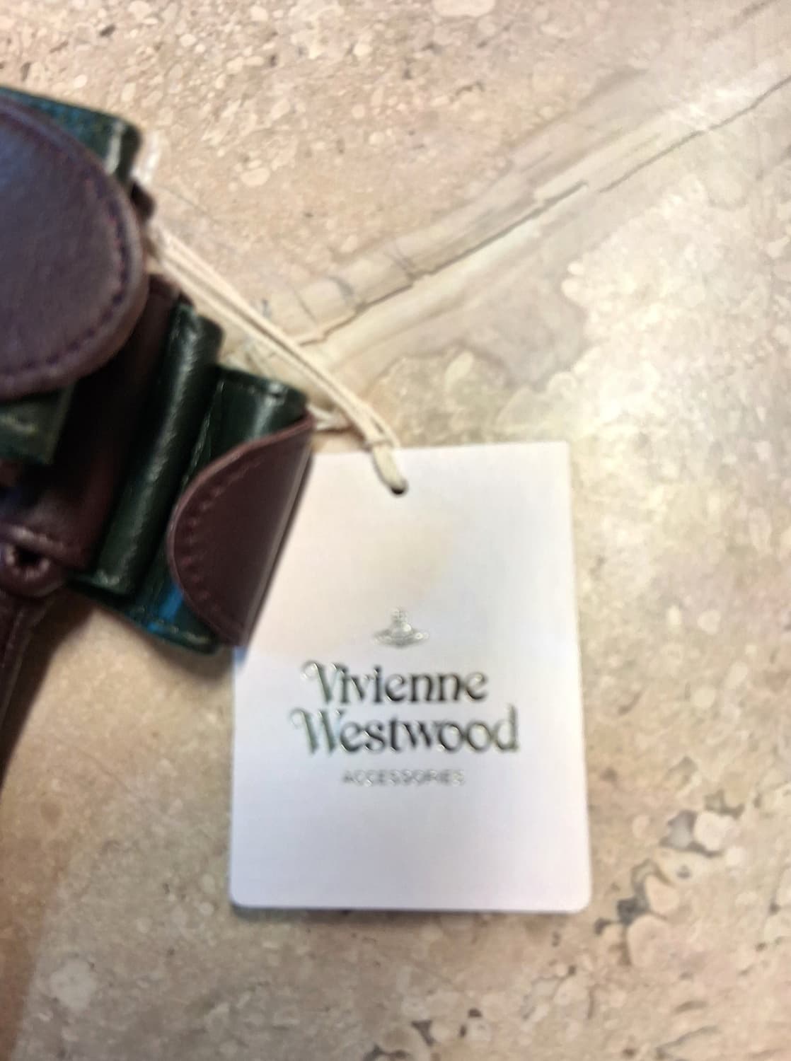비비안 웨스트우드 양가죽 벨트 장갑 / 버건디 (새상품) 상품이미지8