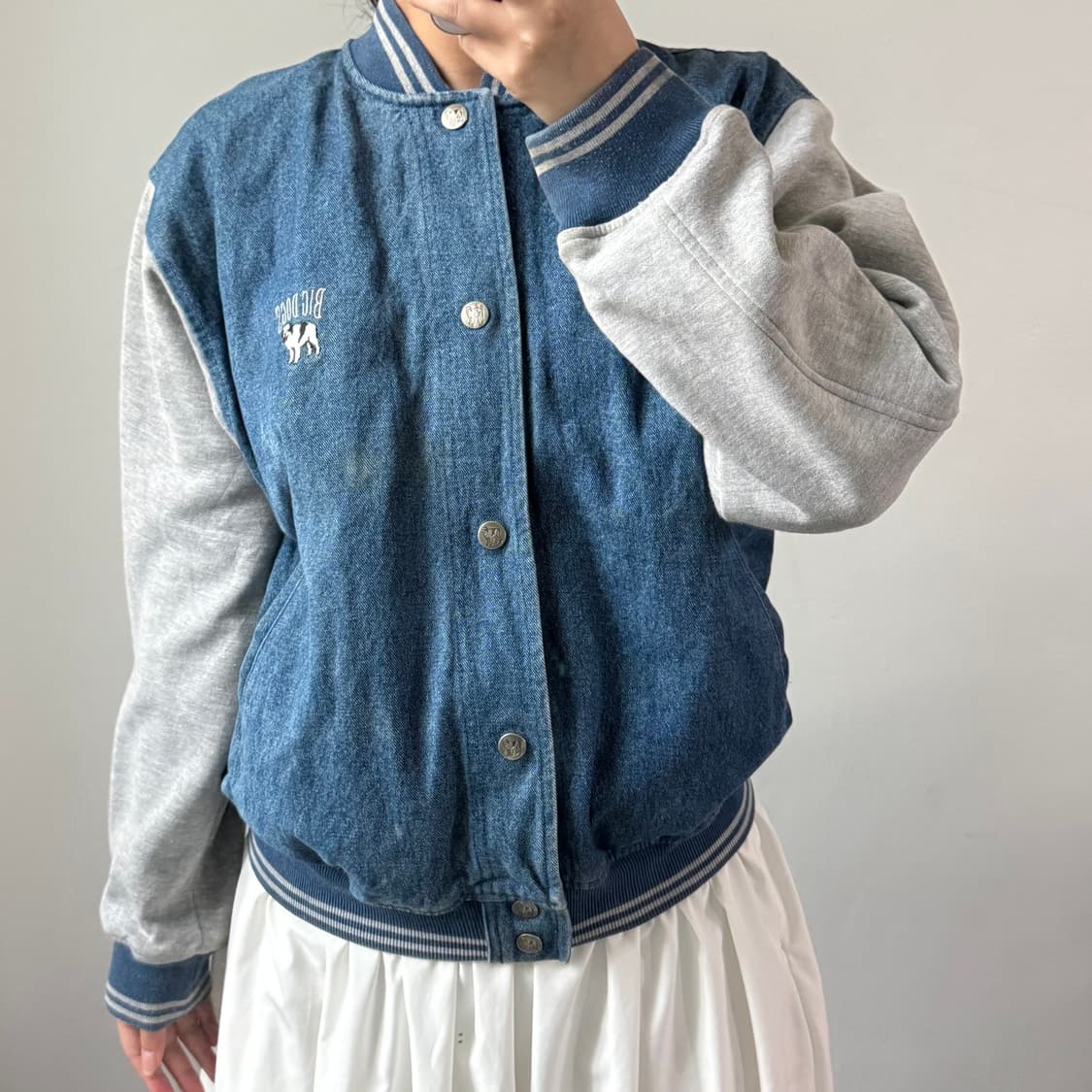 [S] 빅도그 데님 바시티 자켓 상품이미지2