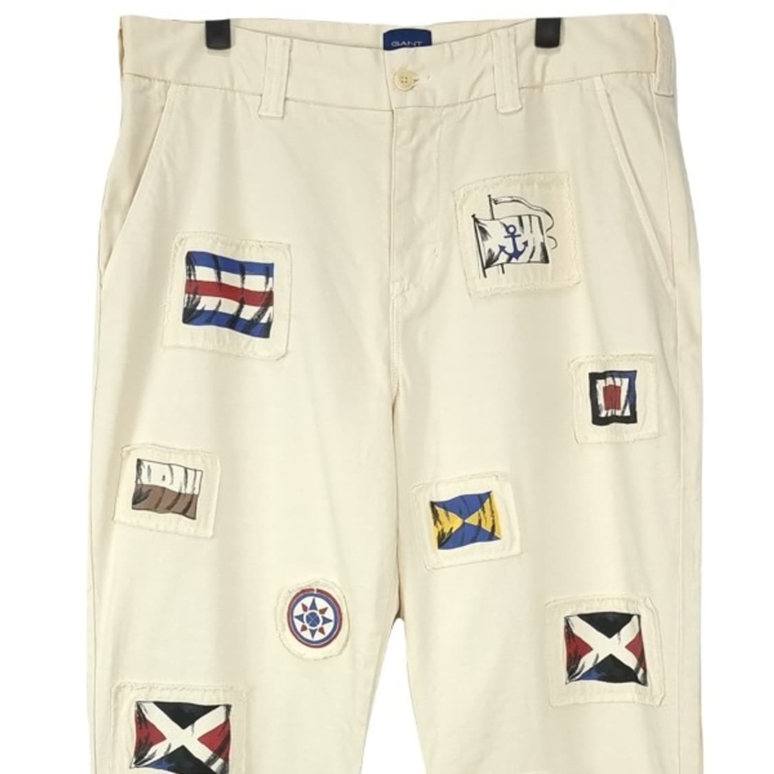 [GANT] 간트 멀티 패치 루즈 스트레이트 팬츠 아이보리 M16402 상품이미지3