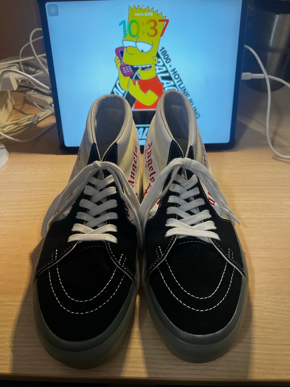 (신발 교환 받음)반스X팜엔젤스 스케이트 미드 상품이미지3