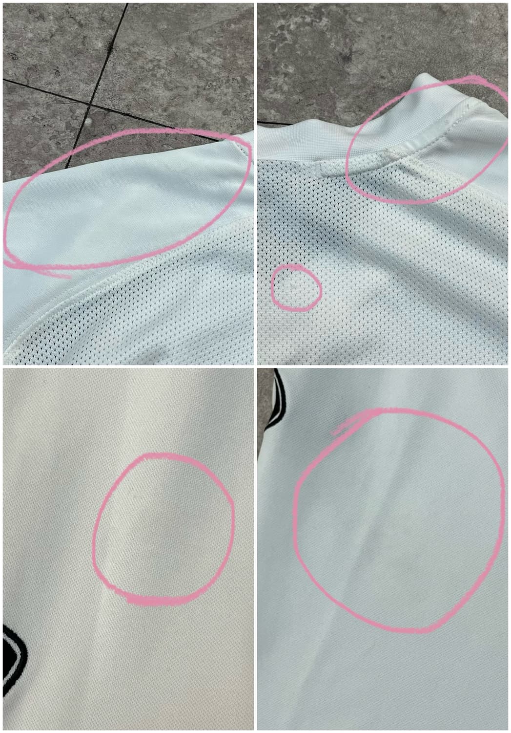 나이키 풋볼 DRI-FIT 배색 기능성 반팔티 화이트 M #csz3218 상품이미지9