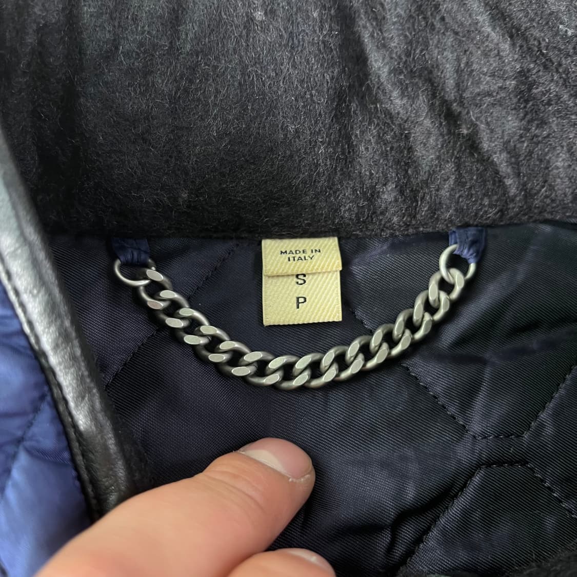 95 버버리 퀄팅 네이비 블루종 자켓 상품이미지4