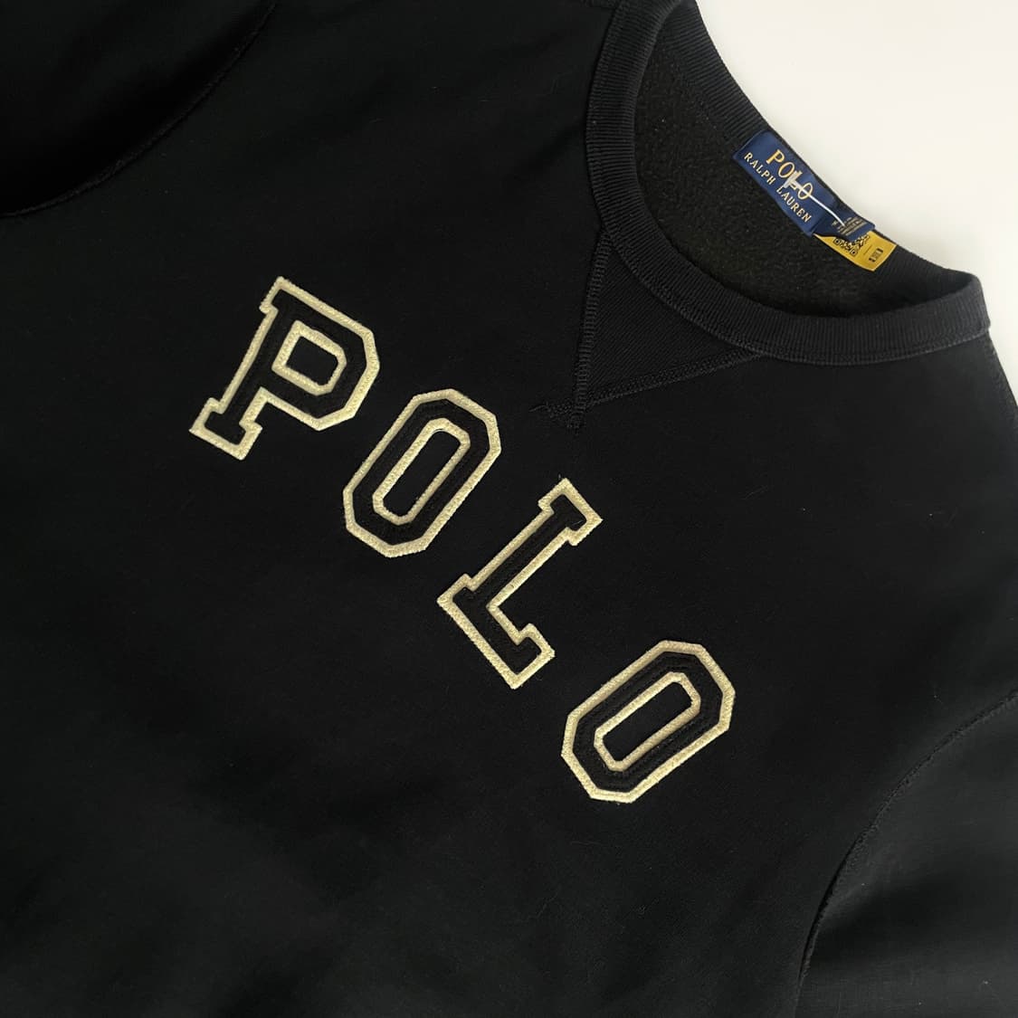 Polo  폴로 랄프로렌 Qr신형 아치로고 블랙 맨투맨 상품이미지2