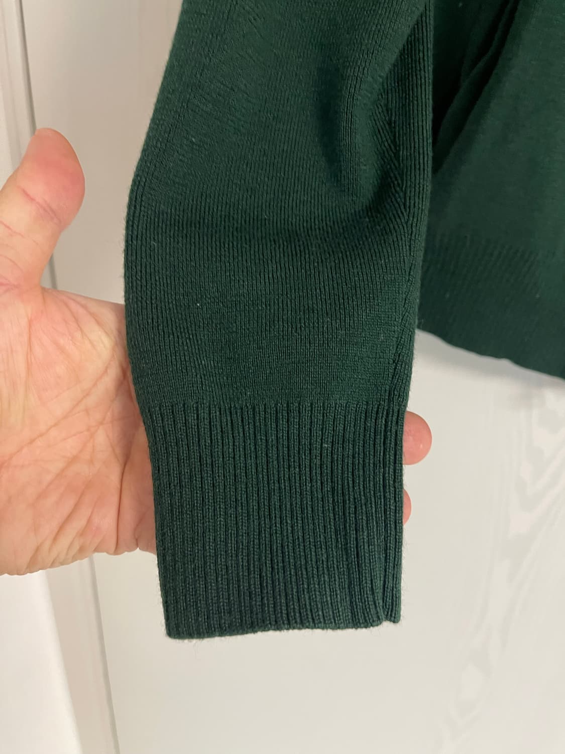 폴로 랄프로렌 메리노 울 집업 다크 그린 L 상품이미지2