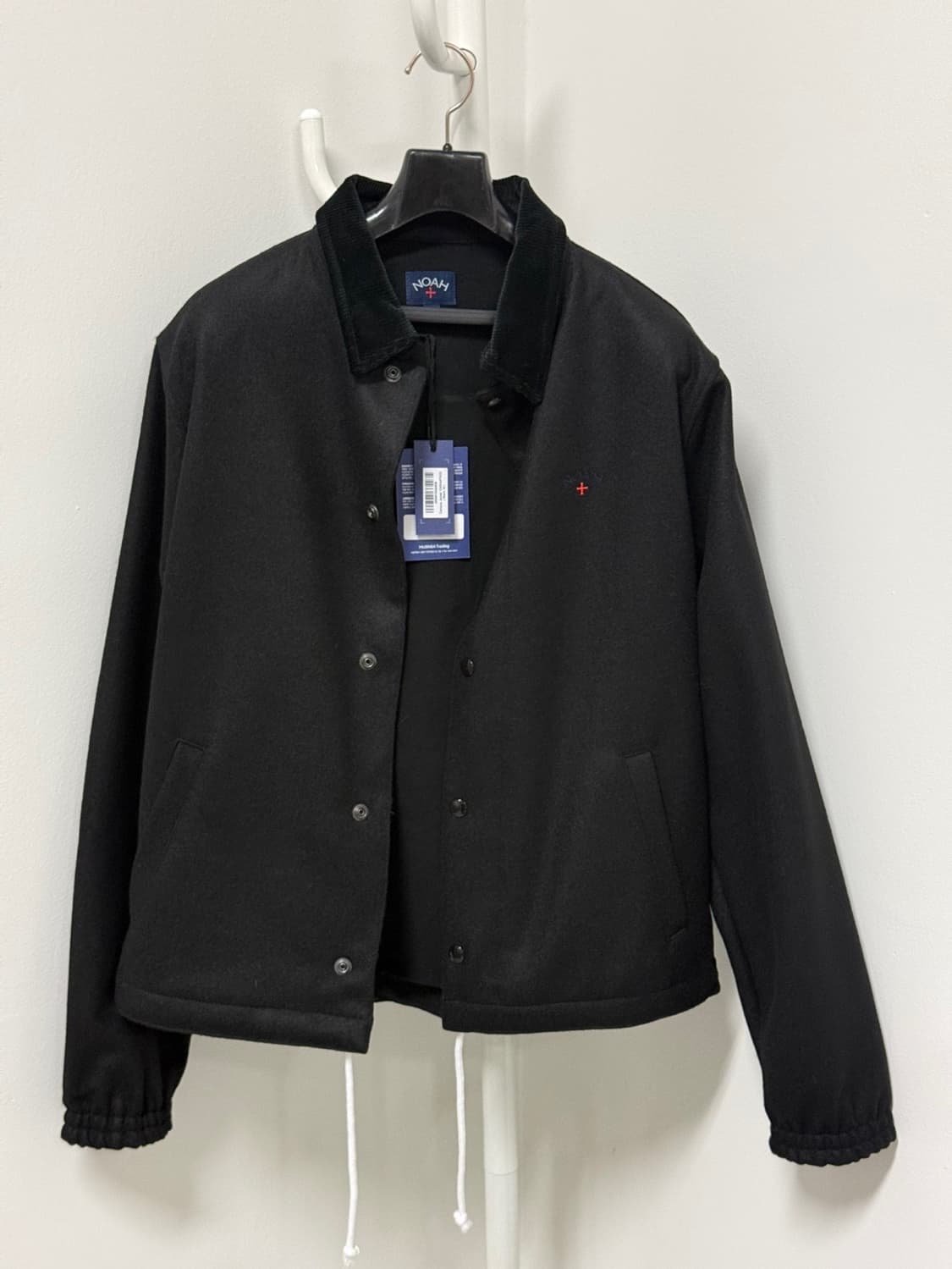 노아 NOAH 캠퍼스 자켓 울자켓 블랙 M 상품이미지3