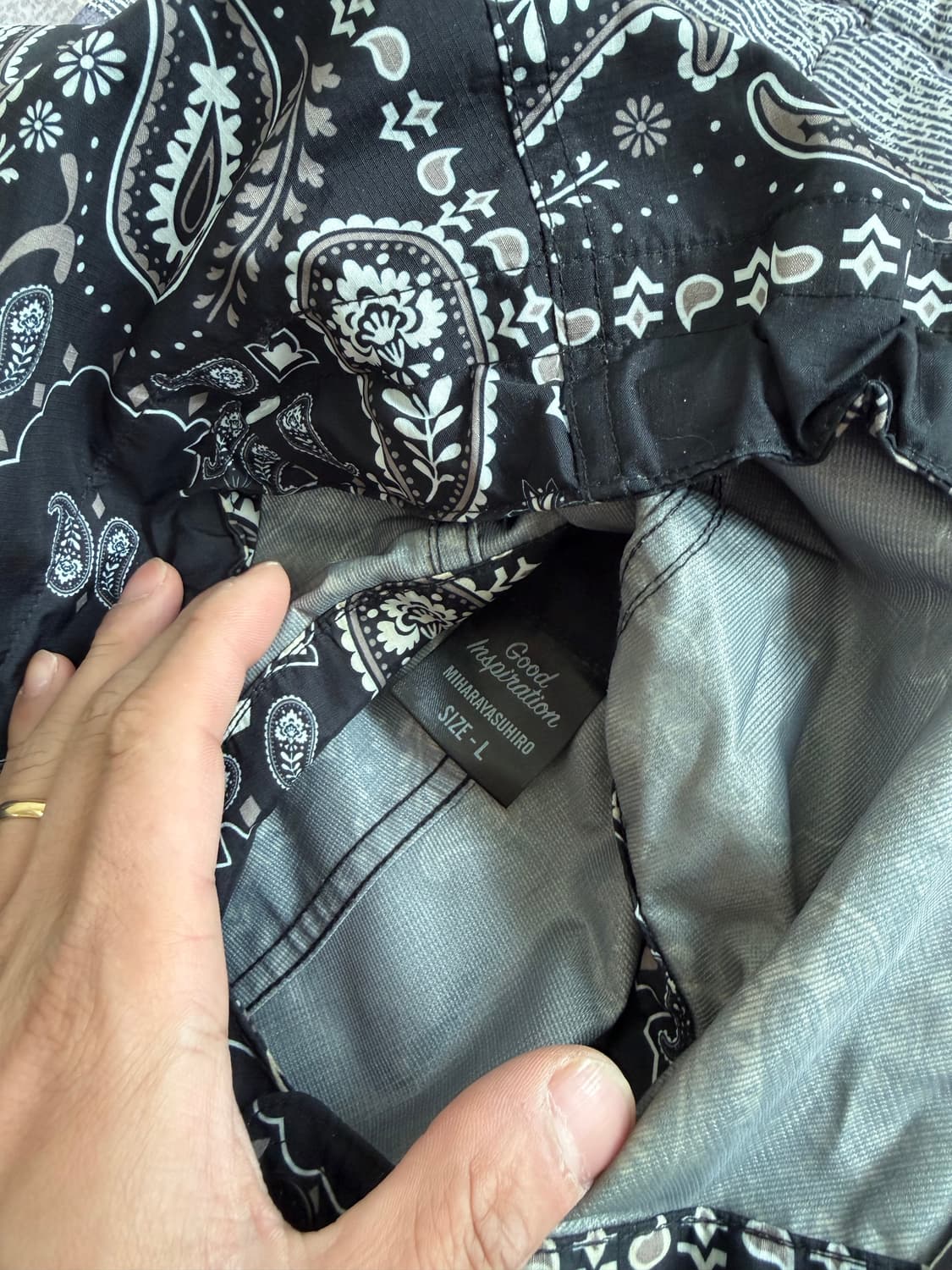 GU X MIHARA YASUHIRO 페이즐리 후드자켓 판매합니다. (L 상품이미지6