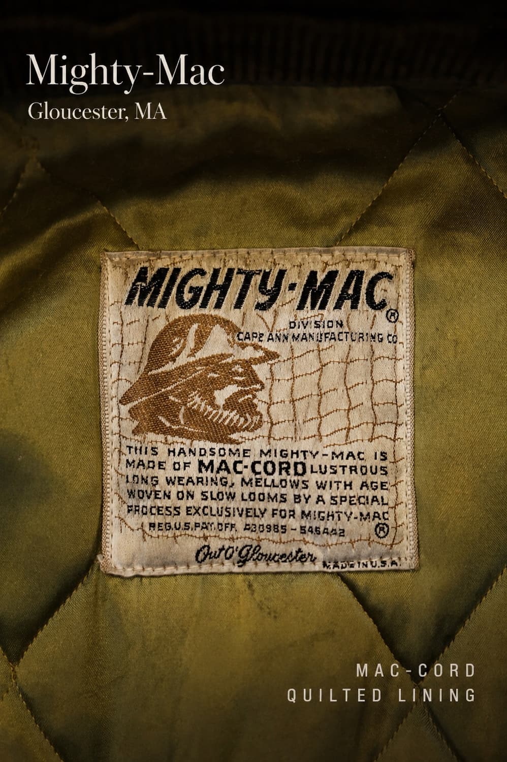 70s Mighty-Mac Mac-Cord 코듀 로이 코트 USA 상품이미지1