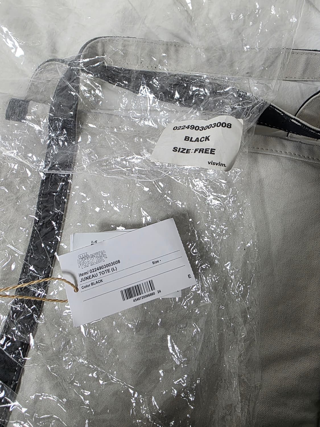 24ss 비즈빔 주노 ICT 토트백 L 새상품 상품이미지3