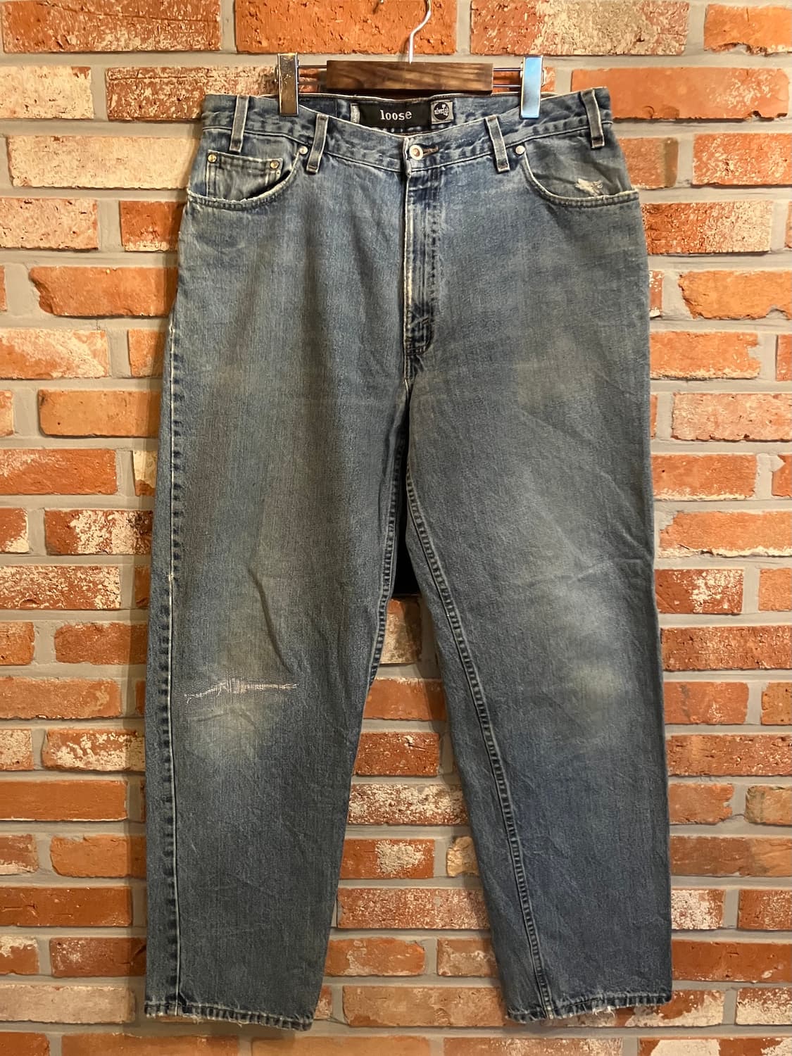 90s USA 빈티지 리바이스 실버탭 루즈핏 데님 팬츠 상품이미지2