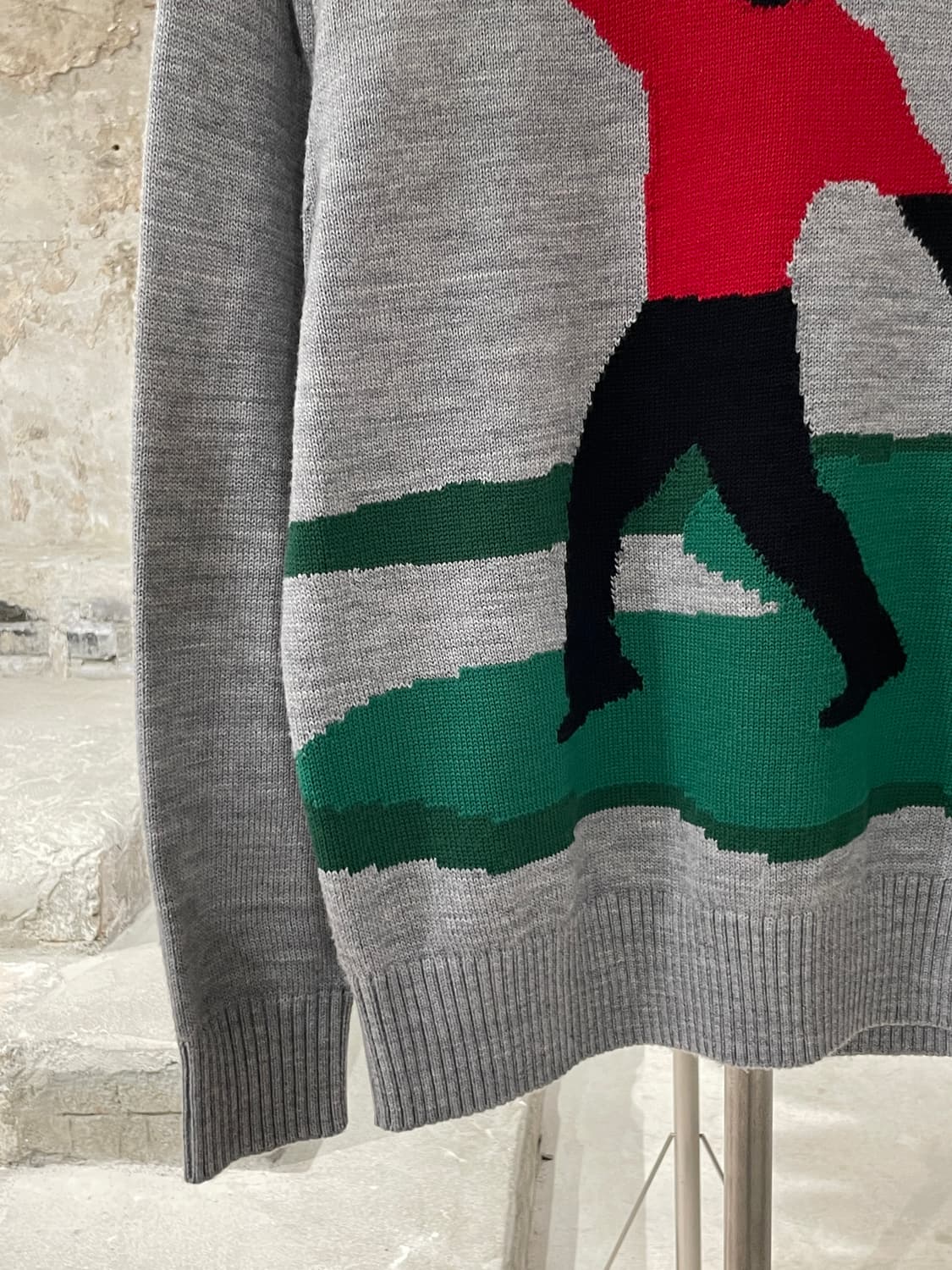 나이키 멜란지 그레이 타이거 우즈 크루넥 스웨터 상품이미지4