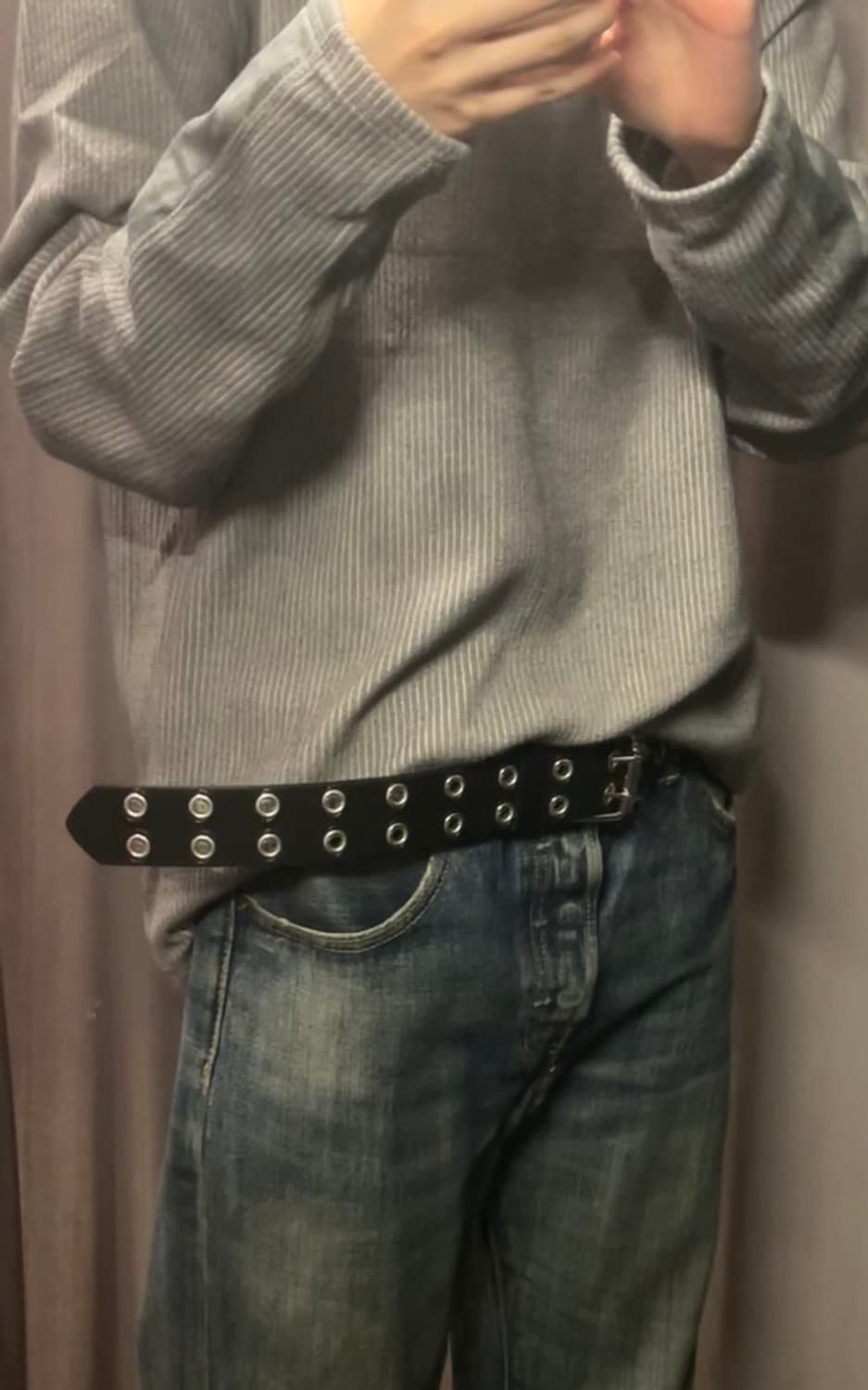 Opus 0012 REDRUM PATCH KNIT DARK GRAY 상품이미지3