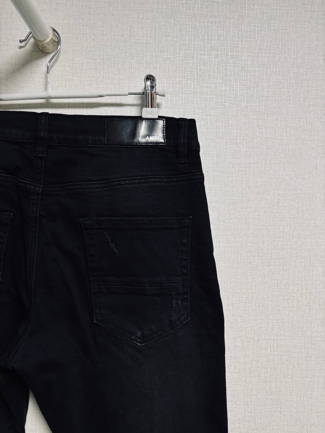 AMIRI 아미리 패치워크 블랙 데님 팬츠 상품이미지6